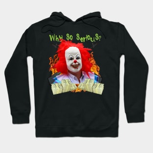 Insane Corny Joke Clown Scary Cringe Meme Shirt You'd See At Walmart Parody Hoodie